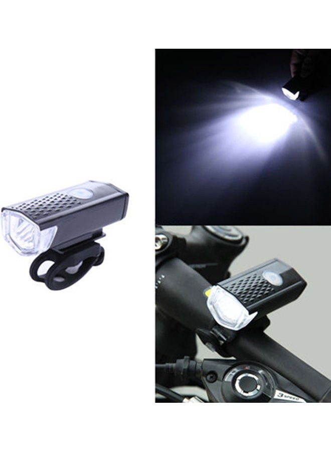 300LM LED USB Rechargeable 3 Modes Cycling Bicycle Front Light Bike Head Lamp 20*10*20cm - Image 2
