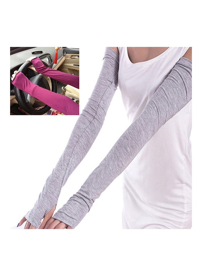 Generic - Women Girl Fashion Warm Arm Warmer Long Fingerless Gloves Cotton Sleeves 20 x 10 x 20cm - Image 1