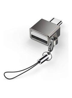 تراندز محول من Type-C إلى USB 3.0 ذكر إلى USB أنثى OTG متوافق مع جهاز آي باد برو 2020 وماك بوك نوت 10 وS20 وS10 وS9 وA70 وA50 وهواوي P30 CA380، رمادي  - Image 1