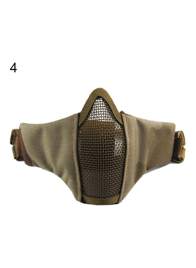 Generic Outdoor Protective Strike Metal Mesh Metal Half Face Tactical Military Mask 20*10*20cm  - Image 1