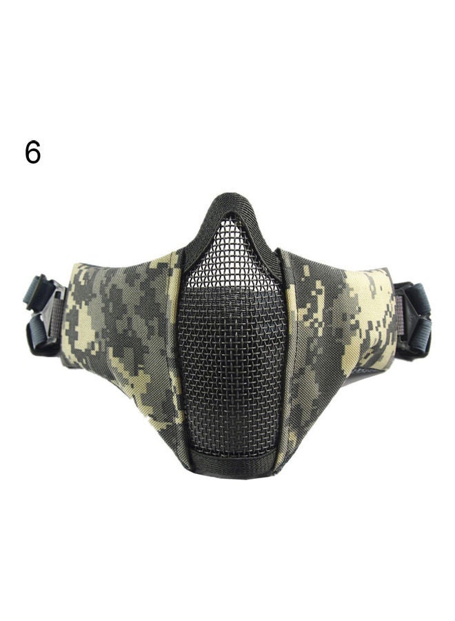 Generic Outdoor Protective Strike Metal Mesh Metal Half Face Tactical Military Mask 20*10*20cm  - Image 1