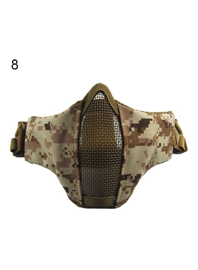 Generic Outdoor Protective Strike Metal Mesh Metal Half Face Tactical Military Mask 20*10*20cm  - Image 1