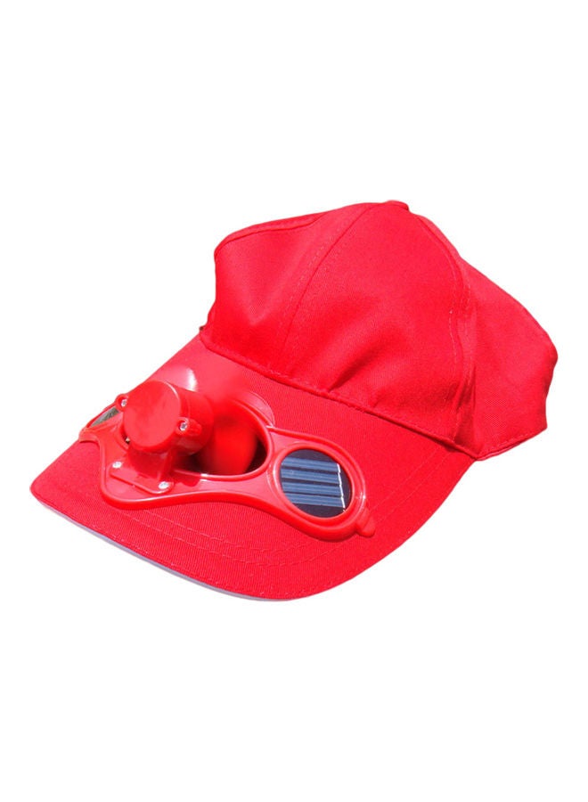 Generic Women's Men's Summer Fishing Cap Solar Power Cool Fan Beach Boater Hat Gift 20*10*20cm - Image 1