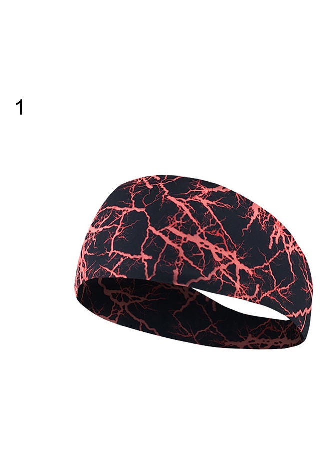 Generic Fashion Graffiti Lighting Elastic Absorbent Hairband Yoga Jogging Gym Headwear 20*10*20cm  - Image 1