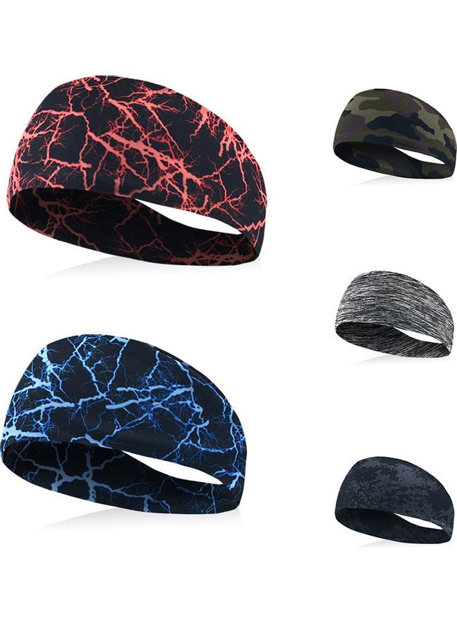 Generic Fashion Graffiti Lighting Elastic Absorbent Hairband Yoga Jogging Gym Headwear 20*10*20cm  - Image 2