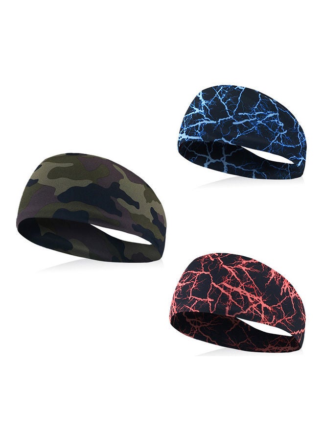 Generic Fashion Graffiti Lighting Elastic Absorbent Hairband Yoga Jogging Gym Headwear 20*10*20cm  - Image 5