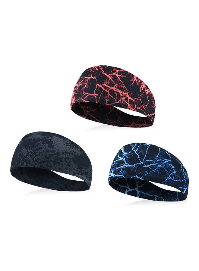 Generic Fashion Graffiti Lighting Elastic Absorbent Hairband Yoga Jogging Gym Headwear 20*10*20cm  - Image 3