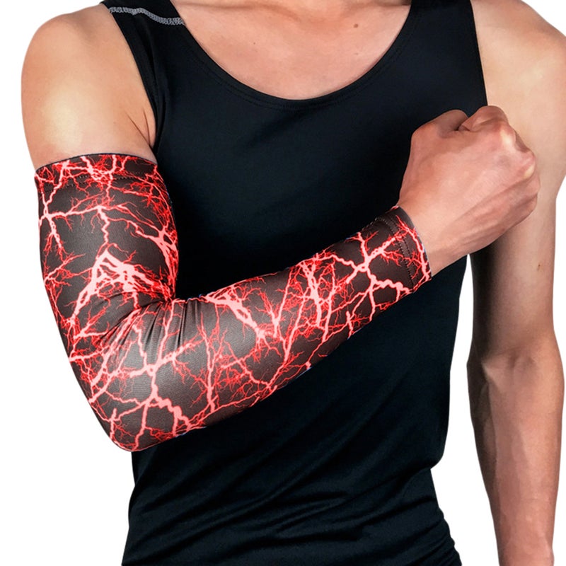 Generic High-elastic Arm Sleeves Sun UV Protection Cover Protector Pads Elbow Support 20*10*20cm  - Image 5