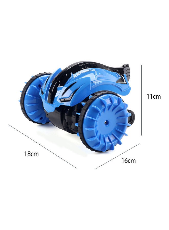 2.4G Amphibious Stunt RC  Rotating And Rolling Toy Car Blue 18 x 16 x 11cm - Image 2