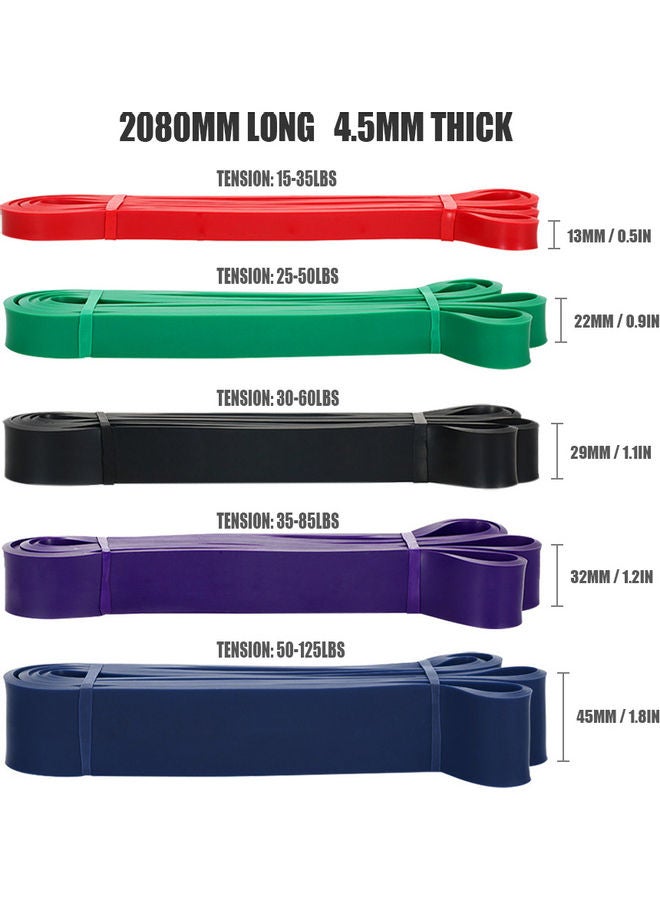 Generic Resistance Loop Natural Latex Band With Carrying Bag 30x3.5x8cm - Image 5