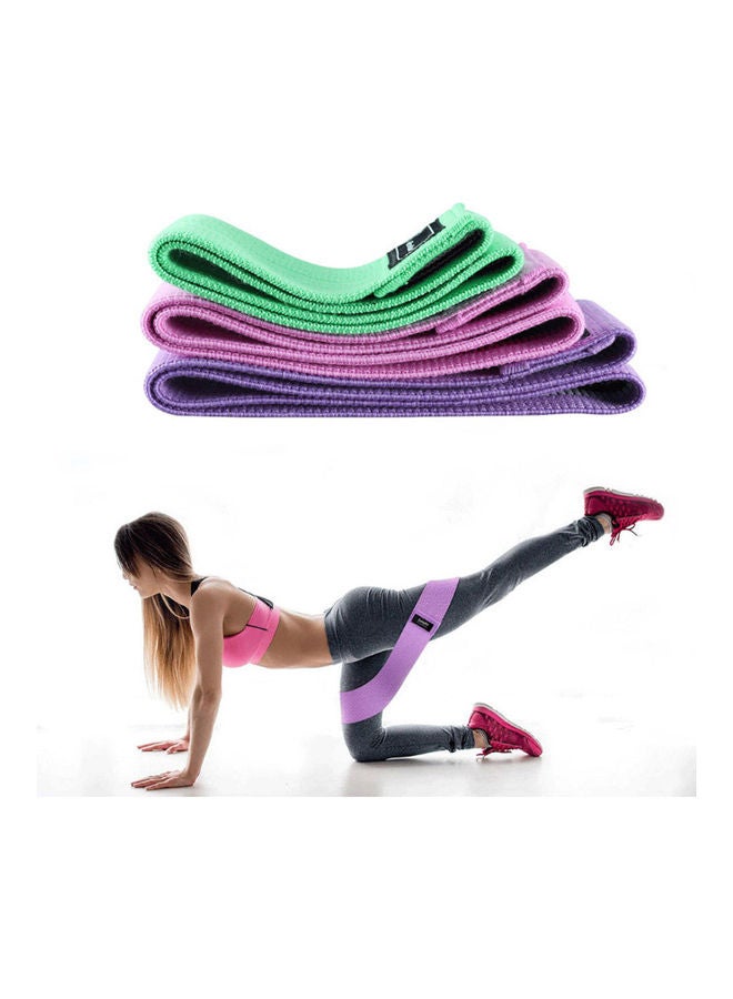 Generic - 3 PCS Deep Squat Resistance Yoga Pull Stretch Auxiliary Leg Trainer Assisted Elasticity Band 15 x 3 x 5cm - Image 1