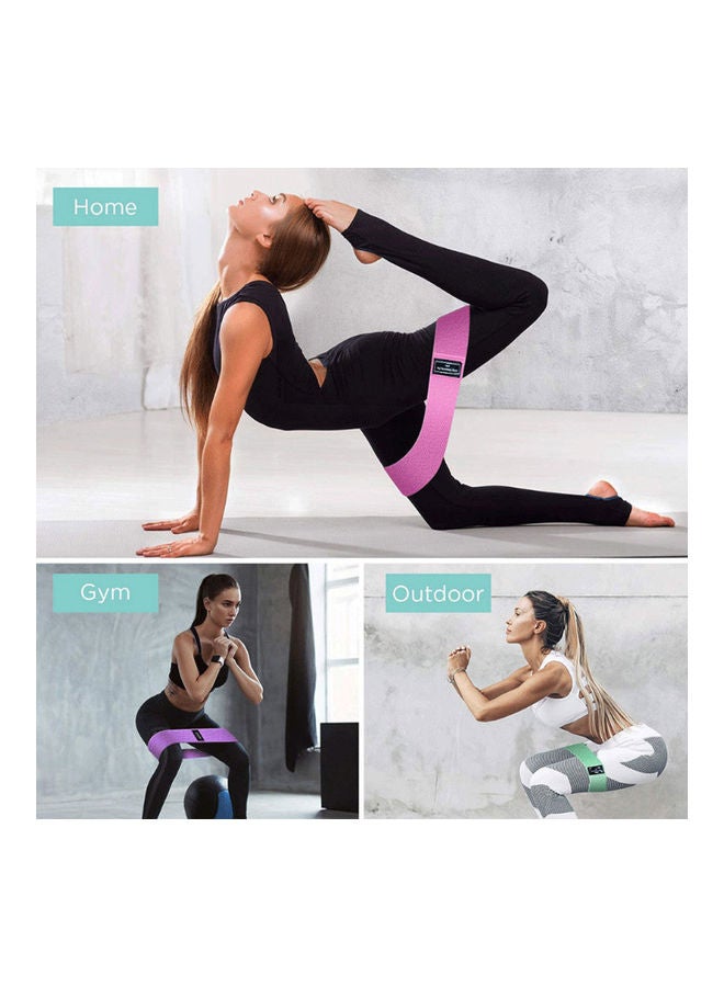Generic - 3 PCS Deep Squat Resistance Yoga Pull Stretch Auxiliary Leg Trainer Assisted Elasticity Band 15 x 3 x 5cm - Image 1