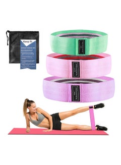 3 PCS Deep Squat Resistance Yoga Pull Stretch Auxiliary Leg Trainer Assisted Elasticity Band 15 x 3 x 5cm