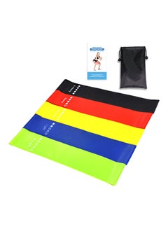 Kanteen Store 5 PCS Sports Exercise Resistance Loop Elastic Bands Set 18 x 2 x 11cm  - Image 1