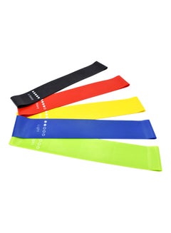 Kanteen Store 5 PCS Sports Exercise Resistance Loop Elastic Bands Set 18 x 2 x 11cm  - Image 3