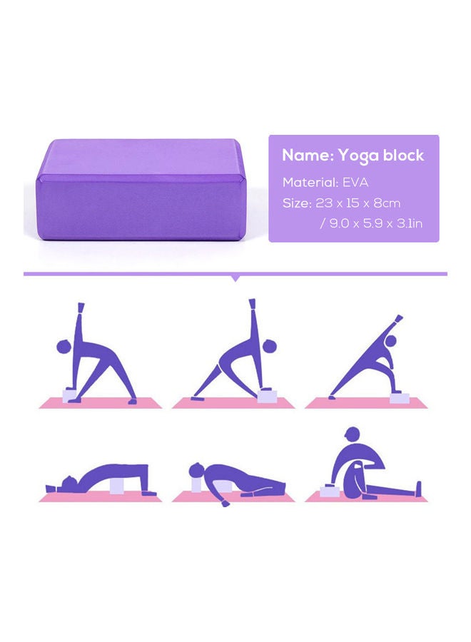 Generic 4 Pcs Yoga Equipment Set Blocks Stretching Strap Resistance Loop Exercise Band 24 x 9 x 21cm  - Image 4