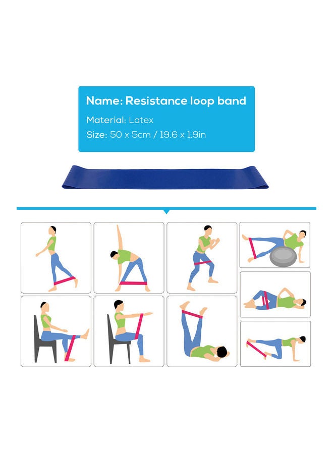 Generic 4 Pcs Yoga Equipment Set Blocks Stretching Strap Resistance Loop Exercise Band 24 x 9 x 21cm  - Image 5