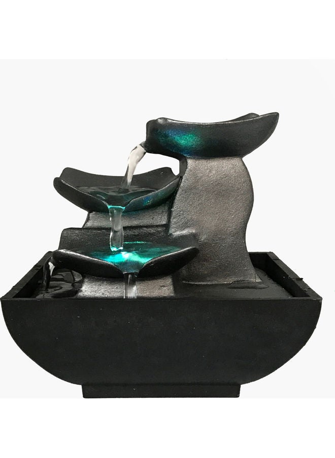 Home Box Galaxy Mini Decorative Fountain Grey 17x13cm