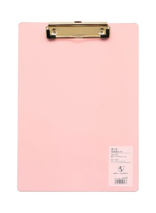 A4 Plastic Clipboard Writing Pad Profile Clip With Hanging Hole Pink - v1606130112/N42561118A_1