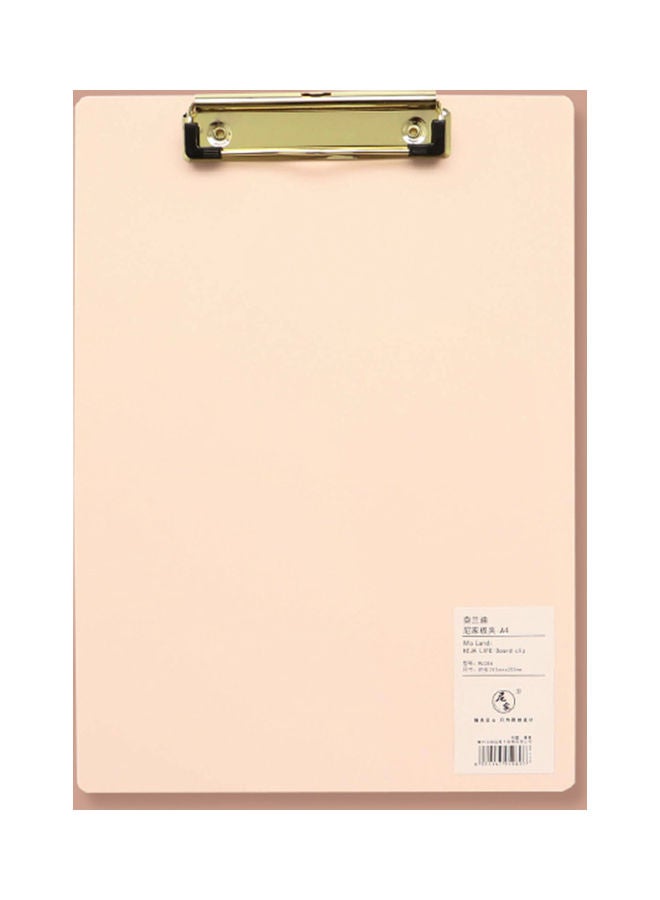Generic A4 Plastic Clipboard Writing Pad Profile Clip With Hanging Hole Orange - Image 5