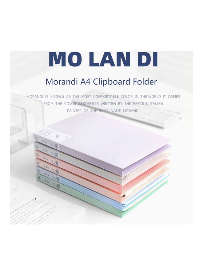 Generic - A4 Clipboard File Folder Writing Pad Single Clip Blue - Image 1