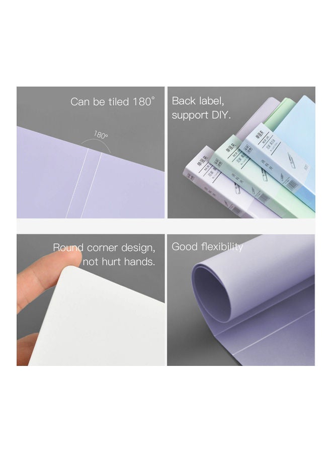 Generic - A4 Clipboard File Folder Writing Pad Single Clip Purple - Image 1