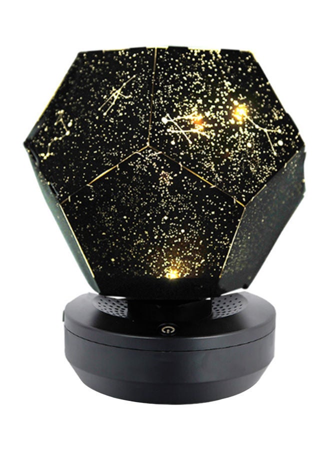 Romantic Projector Led Light Dreamlike Stars Projection Lamp Bedroom Home Decor black 13.9 x 8.4 x 13.9cm - Image 1