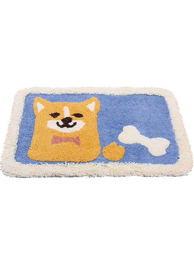 Cartoon Pattern Waterproof Indoor-Outdoor Doormat 18 x 26 inch Blue 35.00 x 5.00 x 21.00cm - Image 2