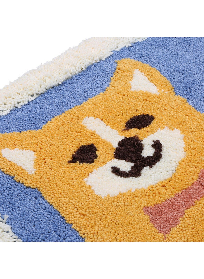 Cartoon Pattern Waterproof Indoor-Outdoor Doormat 18 x 26 inch Blue 35.00 x 5.00 x 21.00cm - Image 4