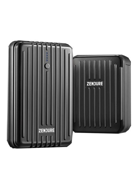 10000.0 mAh Powerbank Bundle With 10000mah A3pd  And 4-port 30w USB-C Wall Charger Black