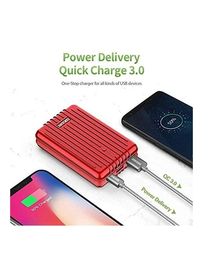 10000.0 mAh Powerbank Bundle With 10000mah A3pd  And 4-port 30w USB-C Wall Charger Black