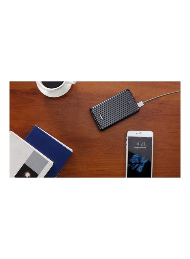 زينديور حزمة باور بنك A2 بسعة 6700 مللي أمبير في الساعة وباور بنك A5 بسعة 16750 مللي أمبير في الساعة مع شاحن للسيارة بمنفذين ومحول شحن باسبورت من زينديور أسود - Image 3