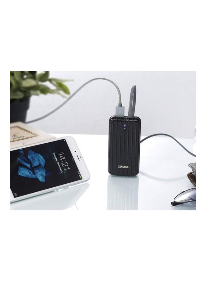 زينديور حزمة باور بنك A2 بسعة 6700 مللي أمبير في الساعة وباور بنك A5 بسعة 16750 مللي أمبير في الساعة مع شاحن للسيارة بمنفذين ومحول شحن باسبورت من زينديور أسود - Image 5