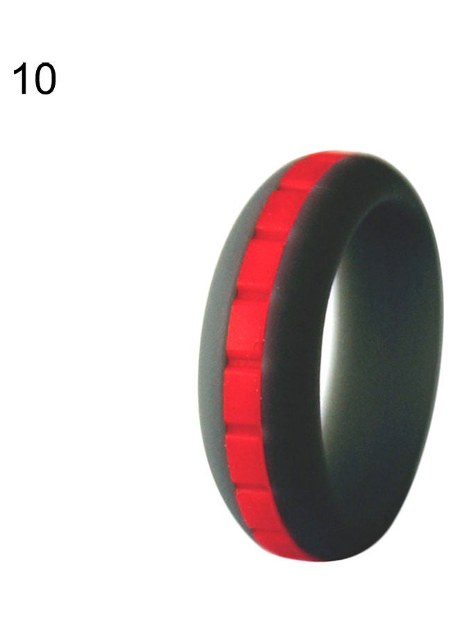Generic Double Color Soft Silicone Finger Ring Sport Party Couple Jewelry Gift 20x10x20cm - Image 1