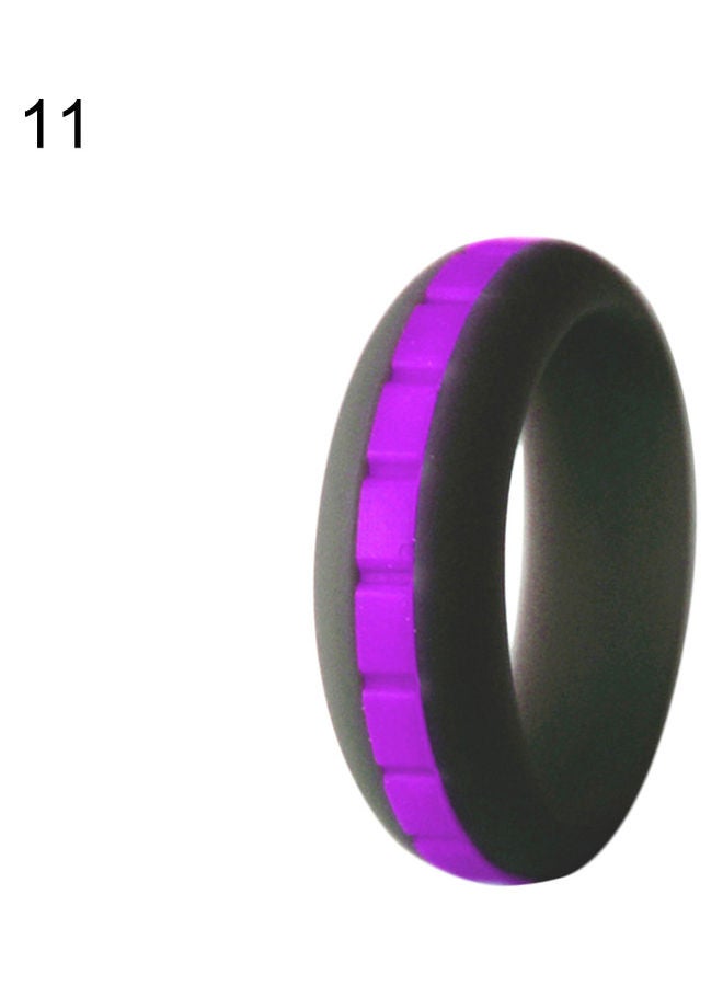 Generic Double Color Soft Silicone Finger Ring Sport Party Couple Jewelry Gift 20x10x20cm - Image 1