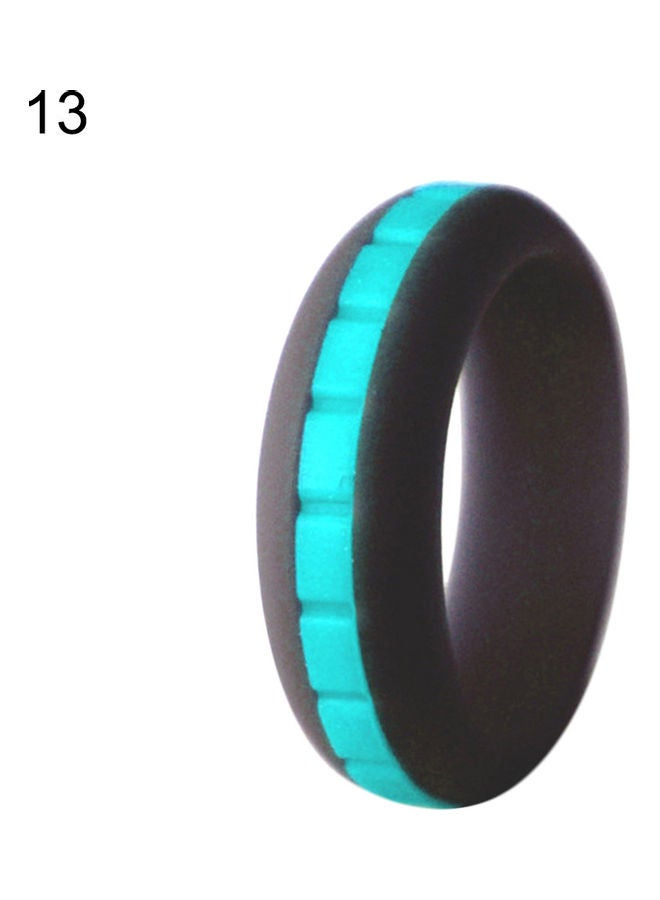 Generic Double Color Soft Silicone Finger Ring Sport Party Couple Jewelry Gift 20x10x20cm - Image 1