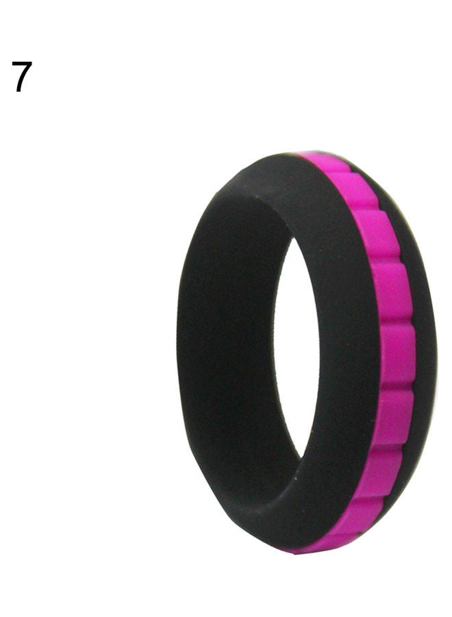 Generic Double Color Soft Silicone Finger Ring Sport Party Couple Jewelry Gift 20x10x20cm - Image 1