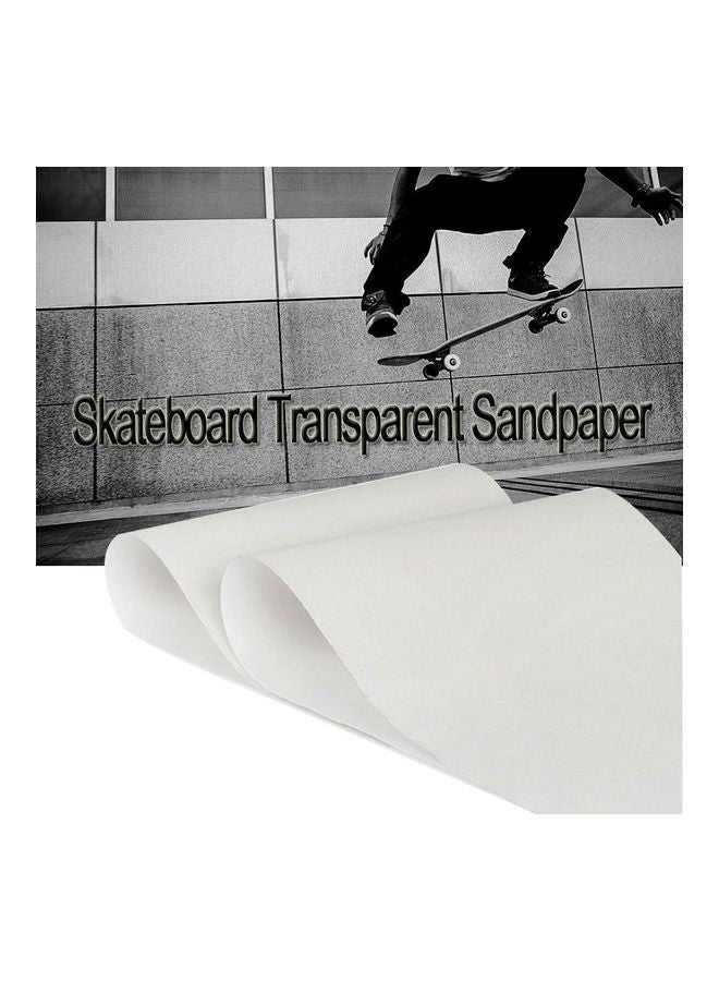 Generic - Thicken PVC Anti-Slip Transparent Skateboard Sandpaper Long Board Grip Tape 20 x 10 x 20cm - Image 1