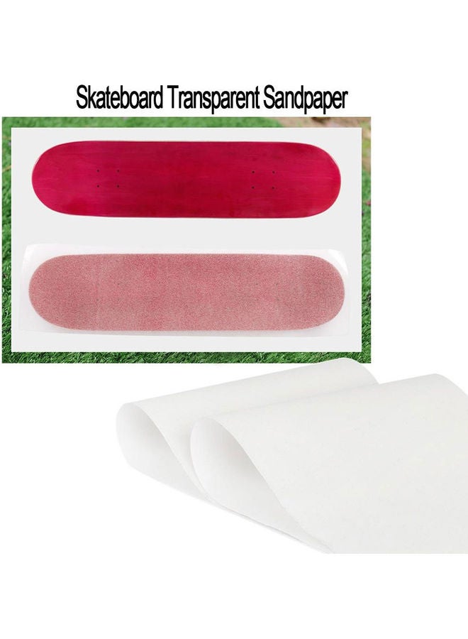 Generic - Thicken PVC Anti-Slip Transparent Skateboard Sandpaper Long Board Grip Tape 20 x 10 x 20cm - Image 1