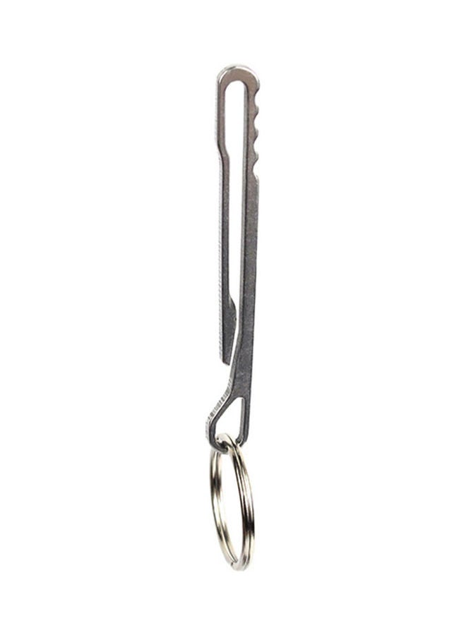 Generic Outdoor Clip On Wallet Banknotes Hanging Tool Steel Key Ring Climbing Buckle 20x10x20cm  - Image 1