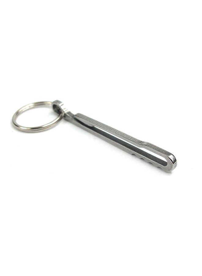 Generic Outdoor Clip On Wallet Banknotes Hanging Tool Steel Key Ring Climbing Buckle 20x10x20cm  - Image 3