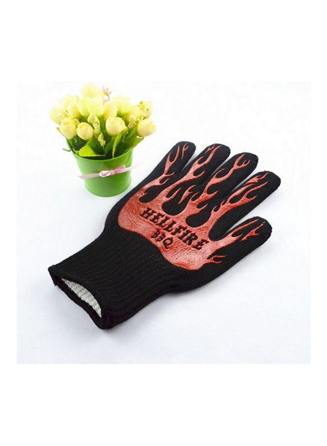 Generic Heat Resistant Proof Cooking Oven Hot Kitchen BBQ Grill Holder Gloves Mitt multicolor  - Image 4