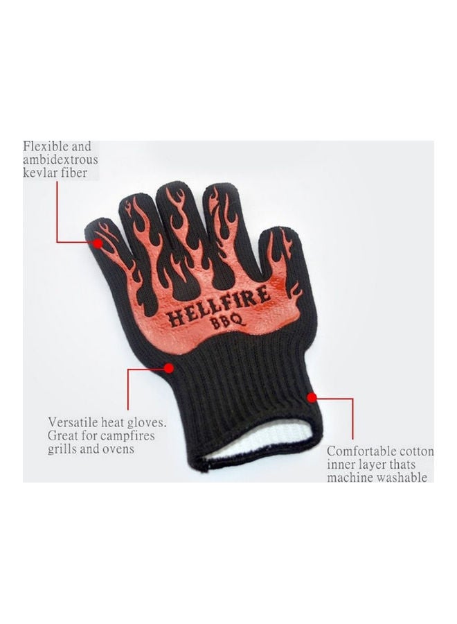 Generic Heat Resistant Proof Cooking Oven Hot Kitchen BBQ Grill Holder Gloves Mitt multicolor  - Image 5