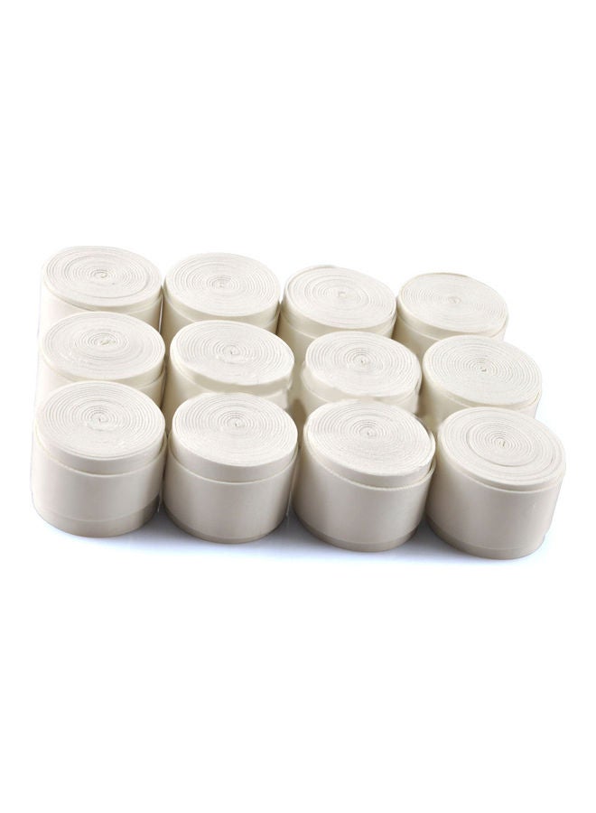 12-Pieces High Density Anti Slip Racket Over Grips Roll Bat Tennis Badminton Squash 20x10x20cm - Image 1