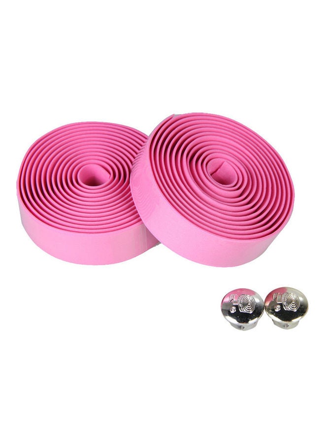 Generic 2-Pieces Cycling Road Bike Bicycle Handlebar Grip Wrap Anti Slip Tape With Plug 20x10x20cm - Image 5