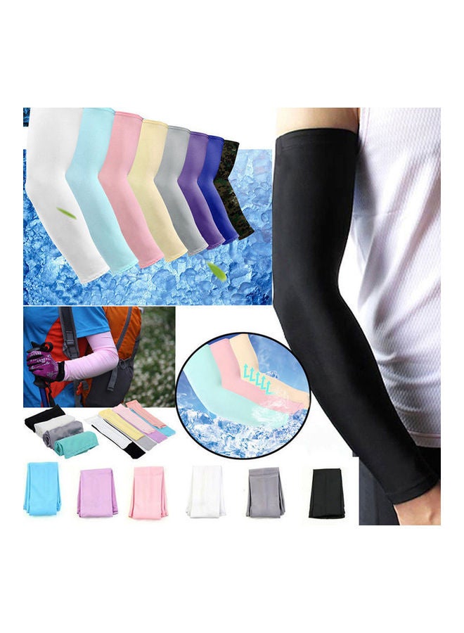 Generic Cycling Sleeves Anti-UV Cooling Sunscreen Sleeve Summer Wear Outdoor Accessories 20 x 10 x 20cm - Image 2