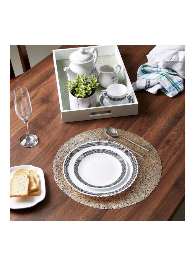 Home Box Dahlia Round Placemat Gold 38cm  - Image 3