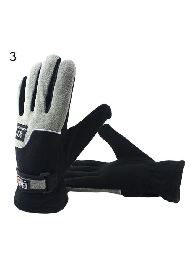 Generic Full Finger Outdoor Sports Windproof Winter Soft Warm Men's Cycling Gloves 20 x 10 x 20cm  - Image 1