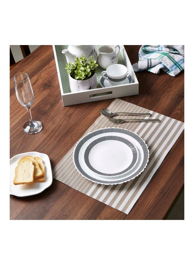 Home Box Ella Striped Placemat Beige 30 x 45cm  - Image 3