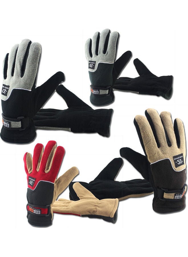 Generic Full Finger Outdoor Sports Windproof Winter Soft Warm Men's Cycling Gloves 20 x 10 x 20cm  - Image 3